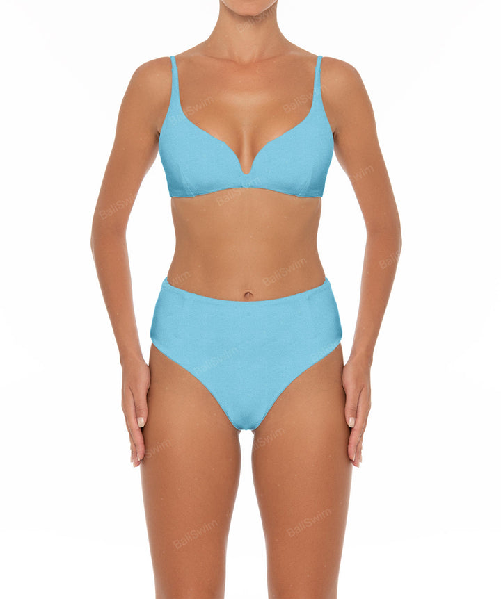 BSWS-B40 Darted High Rise Bikini Bottom