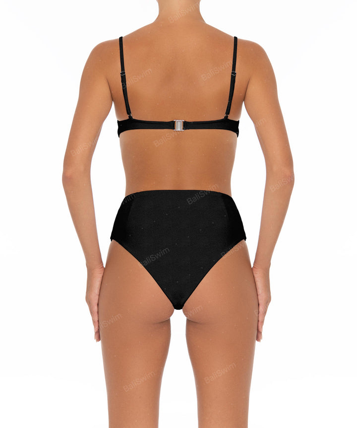 BSWS-B40 Darted High Rise Bikini Bottom