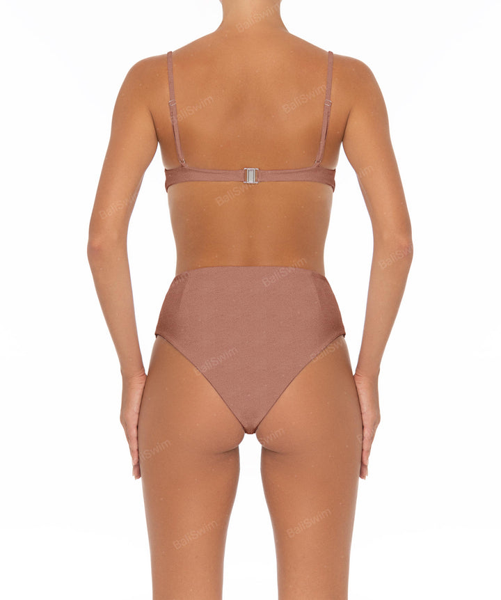 BSWS-B40 Darted High Rise Bikini Bottom