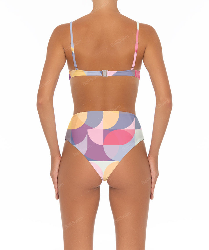 BSWS-B40 Darted High Rise Bikini Bottom