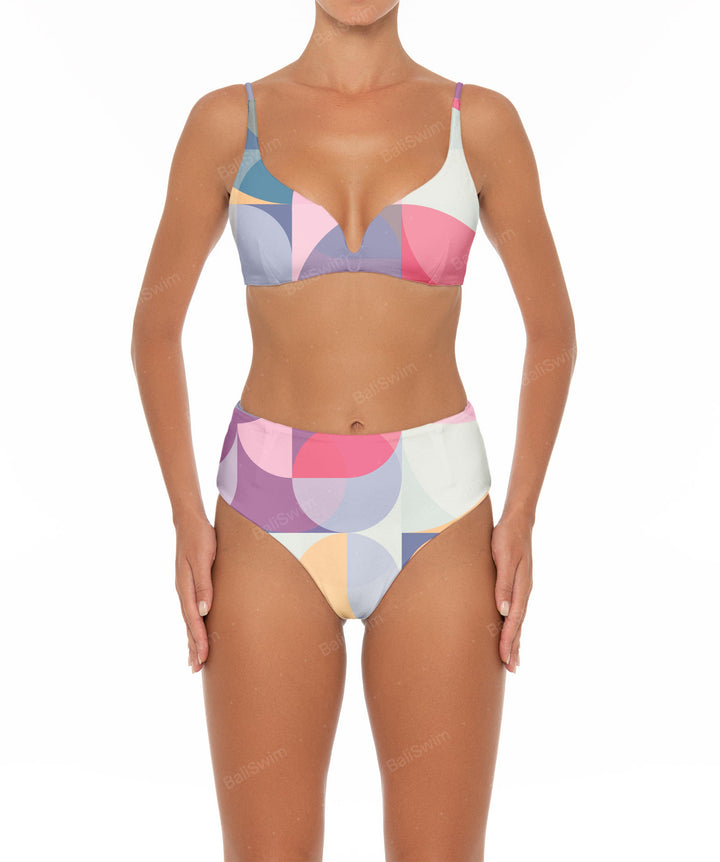 BSWS-B40 Darted High Rise Bikini Bottom