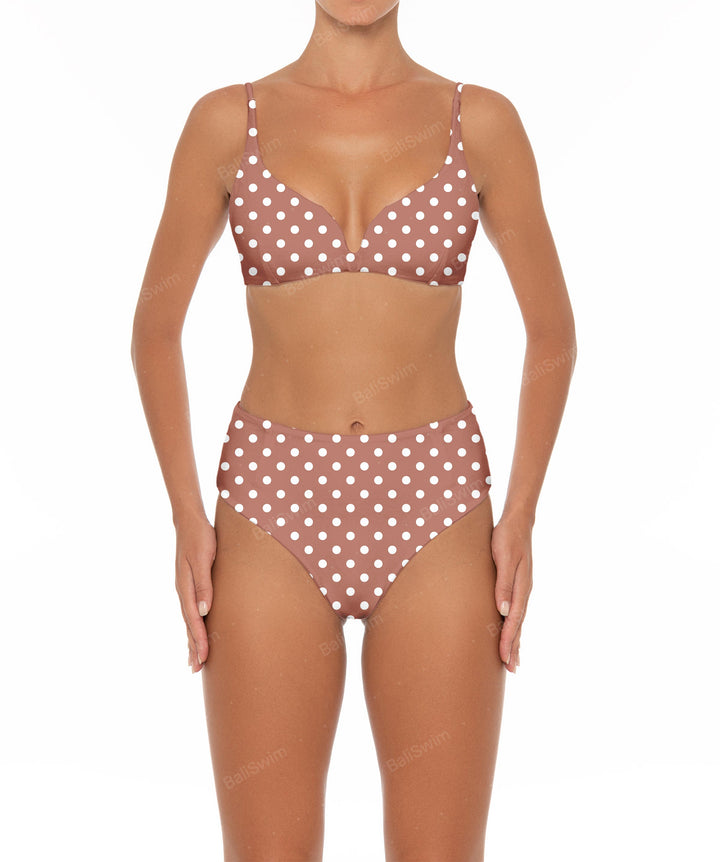 BSWS-B40 Darted High Rise Bikini Bottom