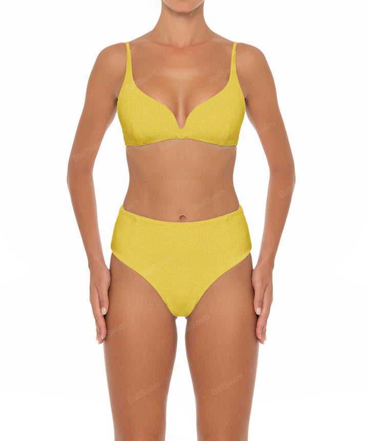 BSWS-B40 Darted High Rise Bikini Bottom
