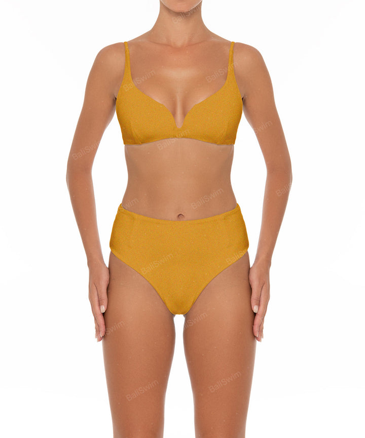BSWS-B40 Darted High Rise Bikini Bottom
