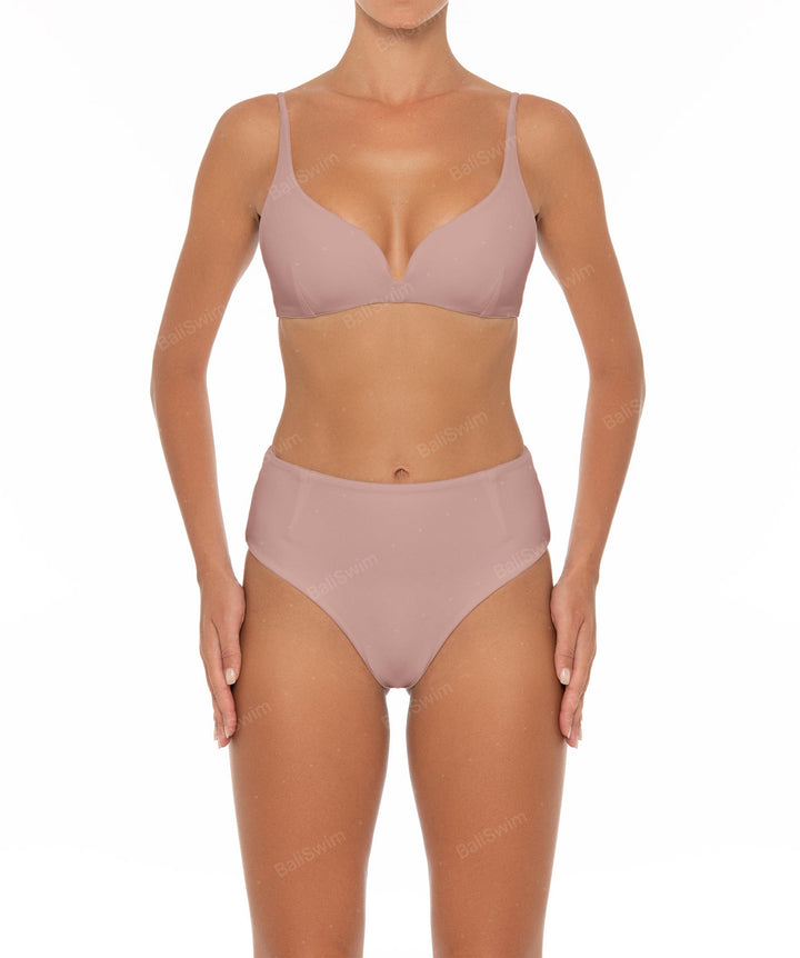 BSWS-B40 Darted High Rise Bikini Bottom