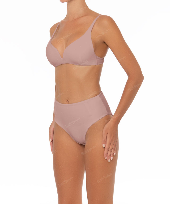 BSWS-B40 Darted High Rise Bikini Bottom