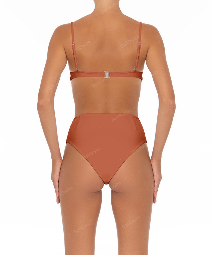 BSWS-B40 Darted High Rise Bikini Bottom
