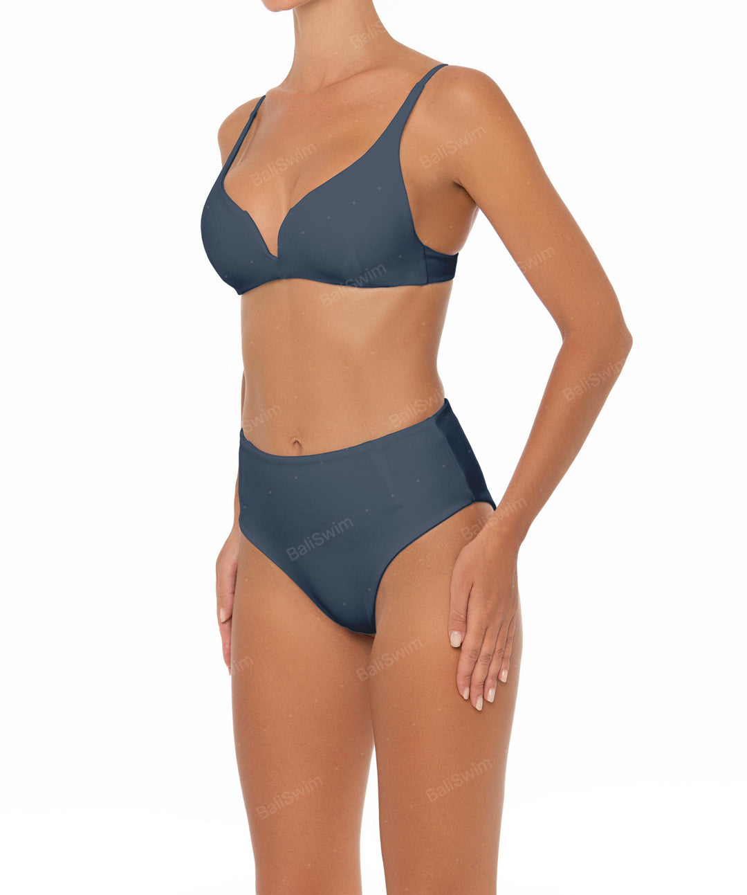 BSWS-B40 Darted High Rise Bikini Bottom