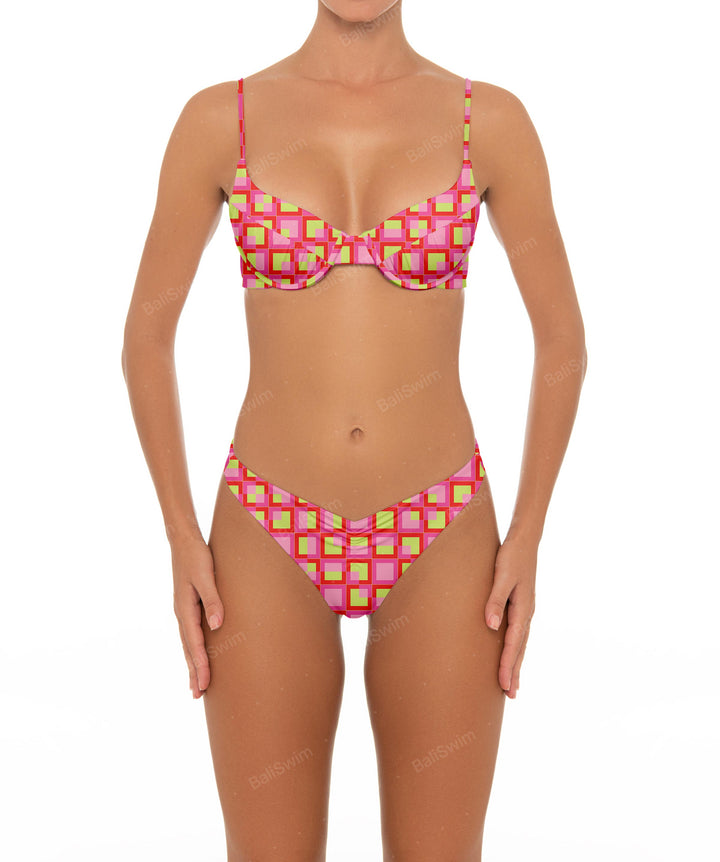 BSWS-B52 Front Gathered Bikini Bottom