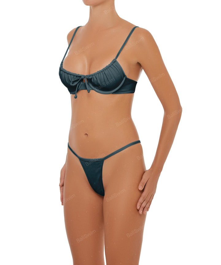 BSWS-B63 Ruched Bikini Bottom
