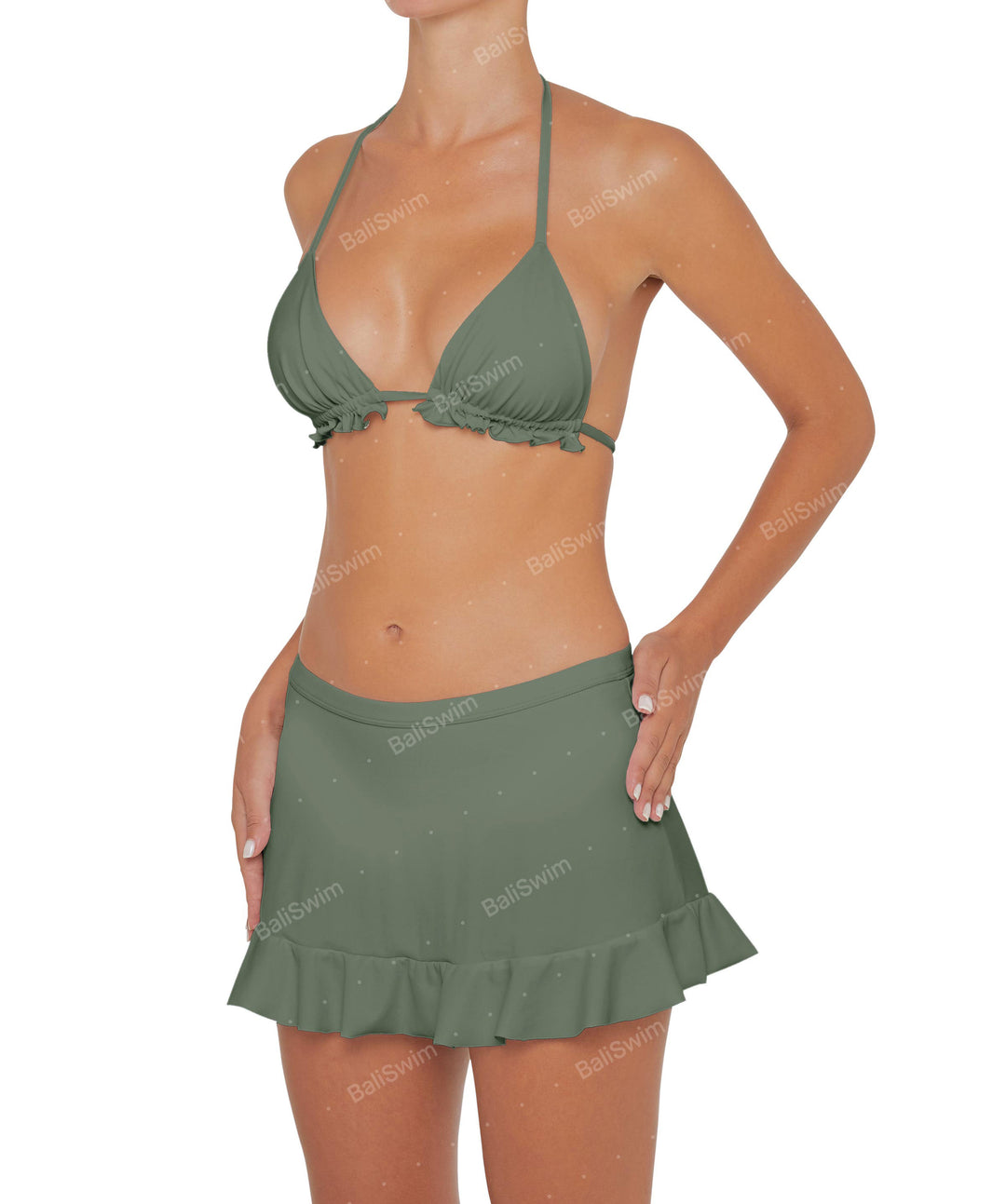 BSWS-T81 Ruffle Bikini Top