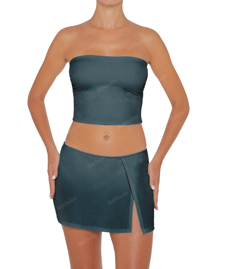 BSWS-T82 Bandeau Tankini Top