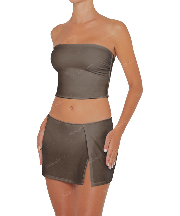 BSWS-T82 Bandeau Tankini Top