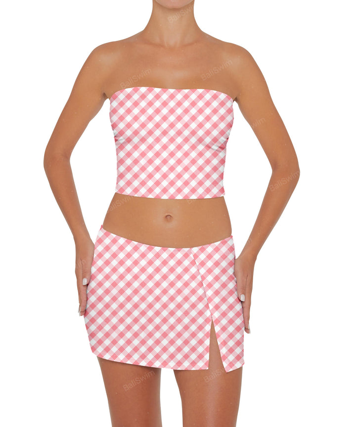 BSWS-T82 Bandeau Tankini Top