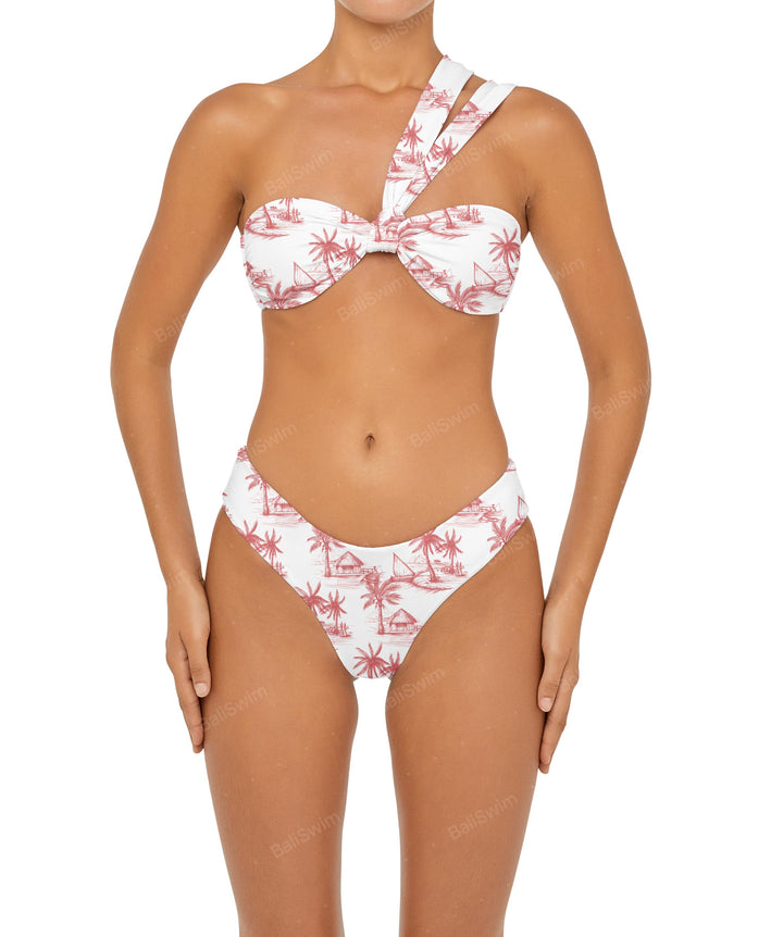 BSWS-T83 Asymmetric Bandeau Bikini Top