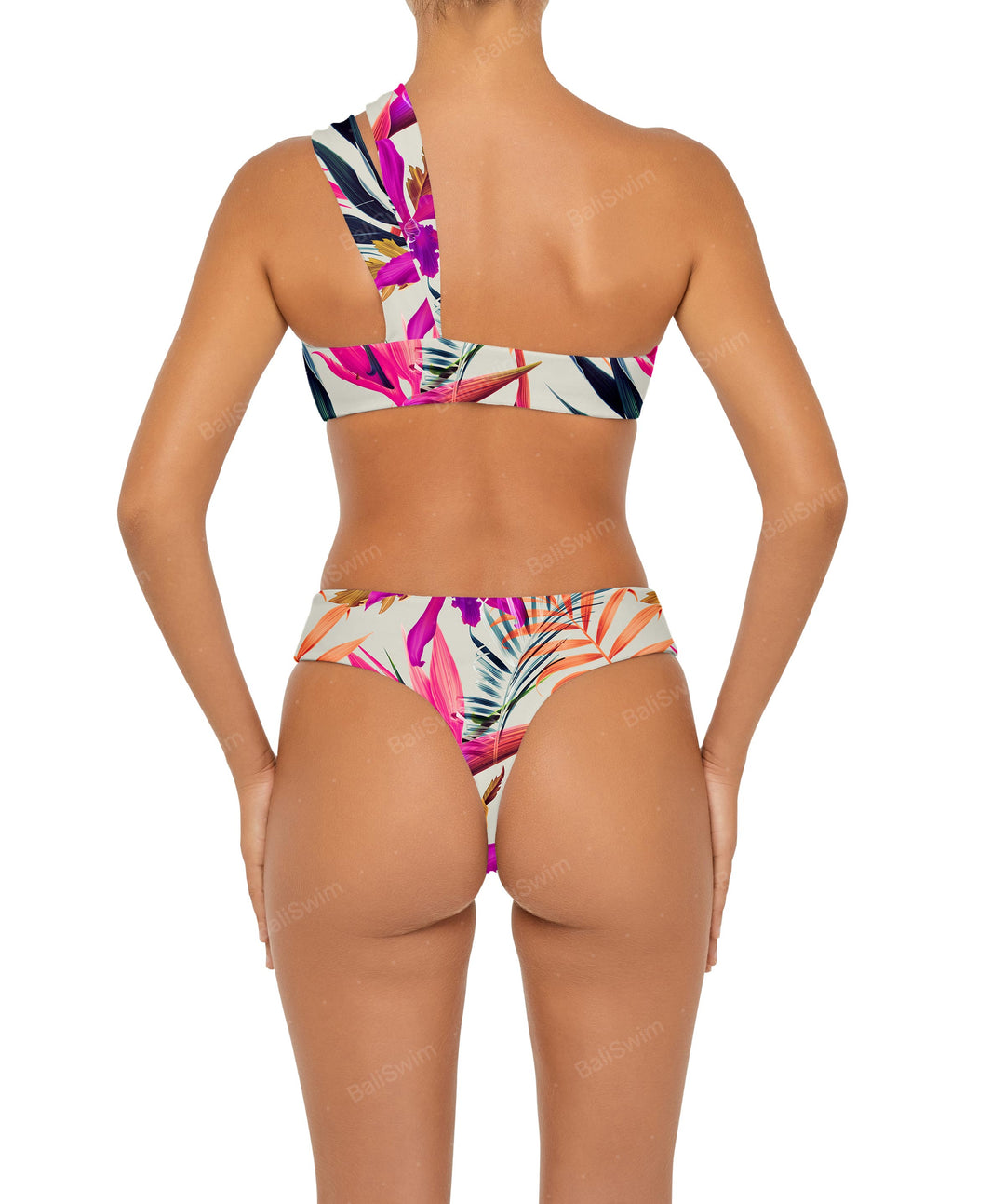 BSWS-T83 Asymmetric Bandeau Bikini Top