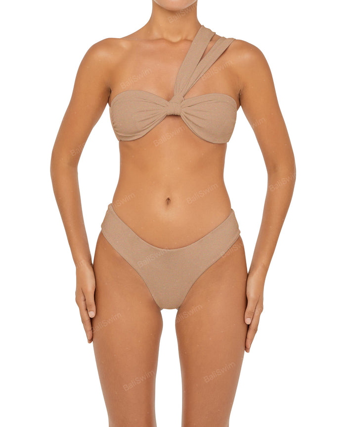 BSWS-T83 Double Strap One Shoulder Bandeau Top