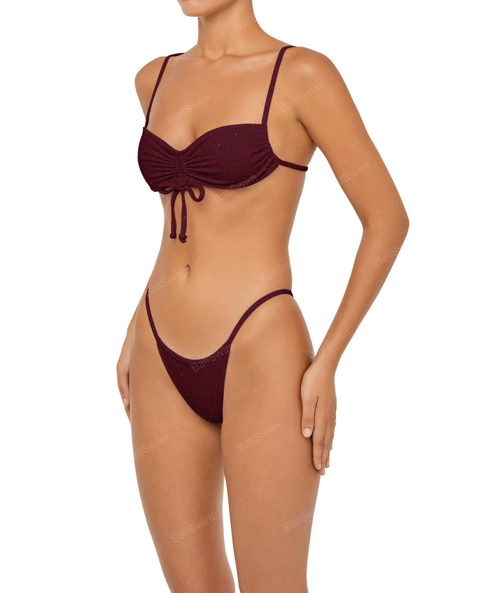 BSWS-T85 Adjustable Gathered Bikini Top