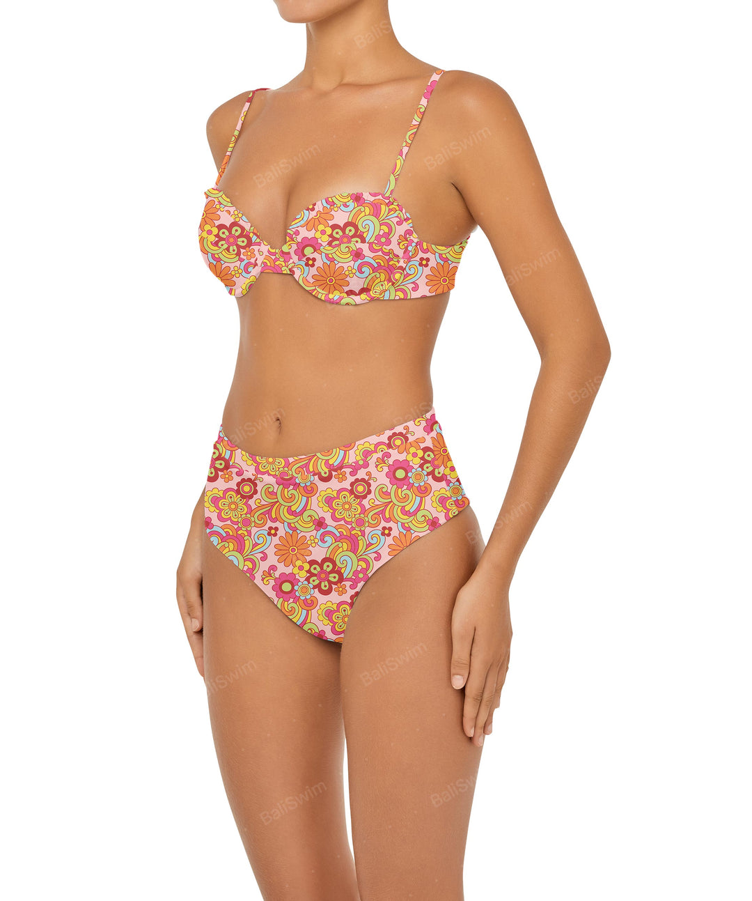 BSWS-T88 Ruffles Underwire Bikini Top