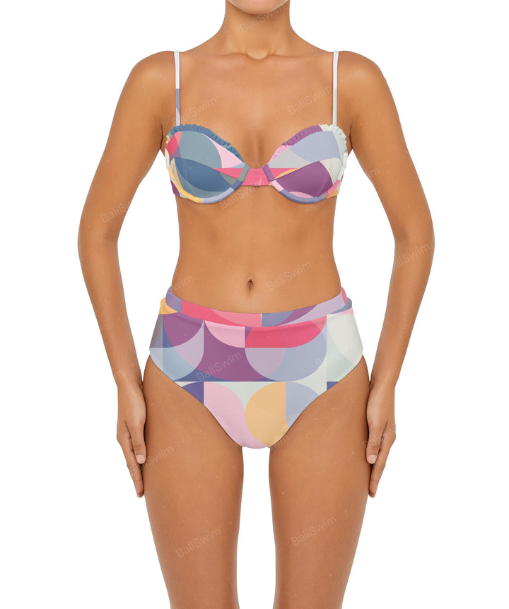BSWS-T88 Ruffles Underwire Bikini Top