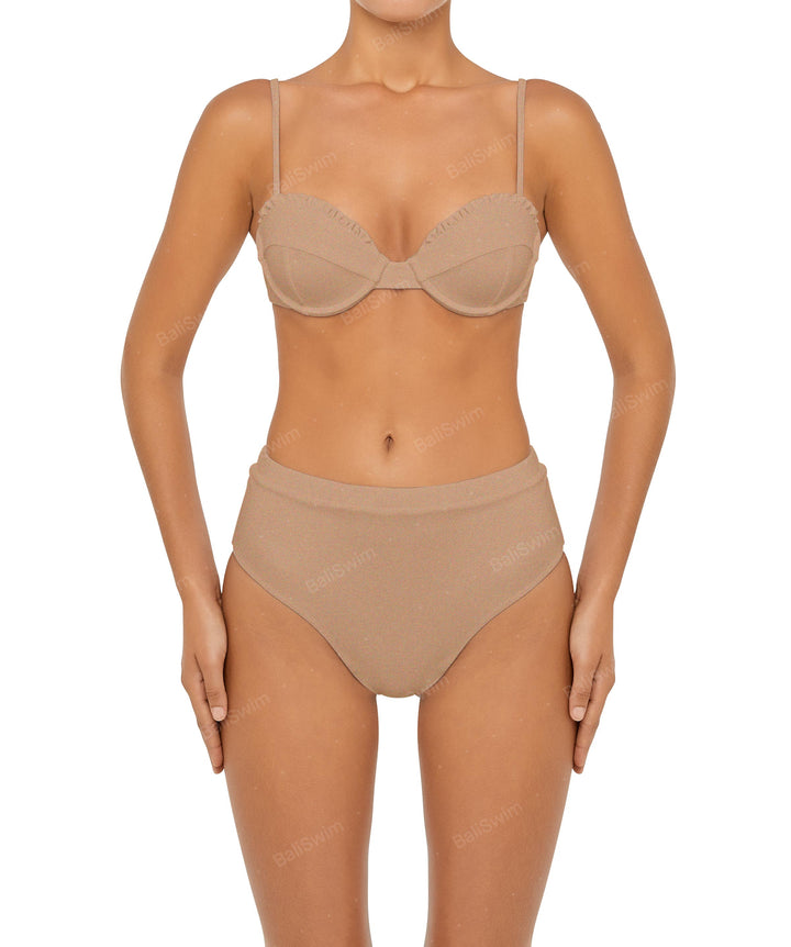 BSWS-B88 High Waisted Thin Band Bikini Bottom