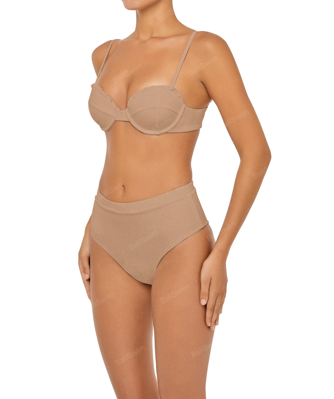 BSWS-B88 High Waisted Thin Band Bikini Bottom