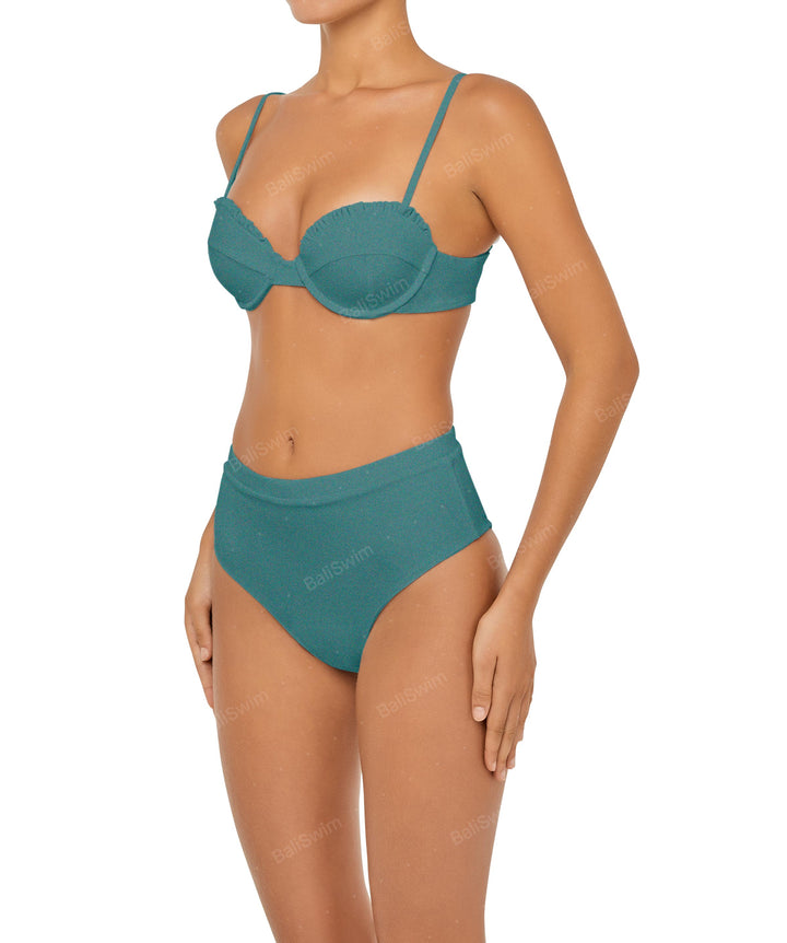 BSWS-B88 High Waisted Thin Band Bikini Bottom
