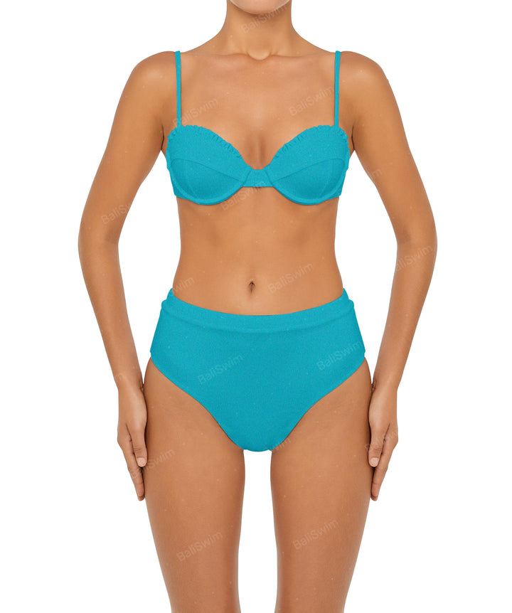 BSWS-B88 High Waisted Thin Band Bikini Bottom