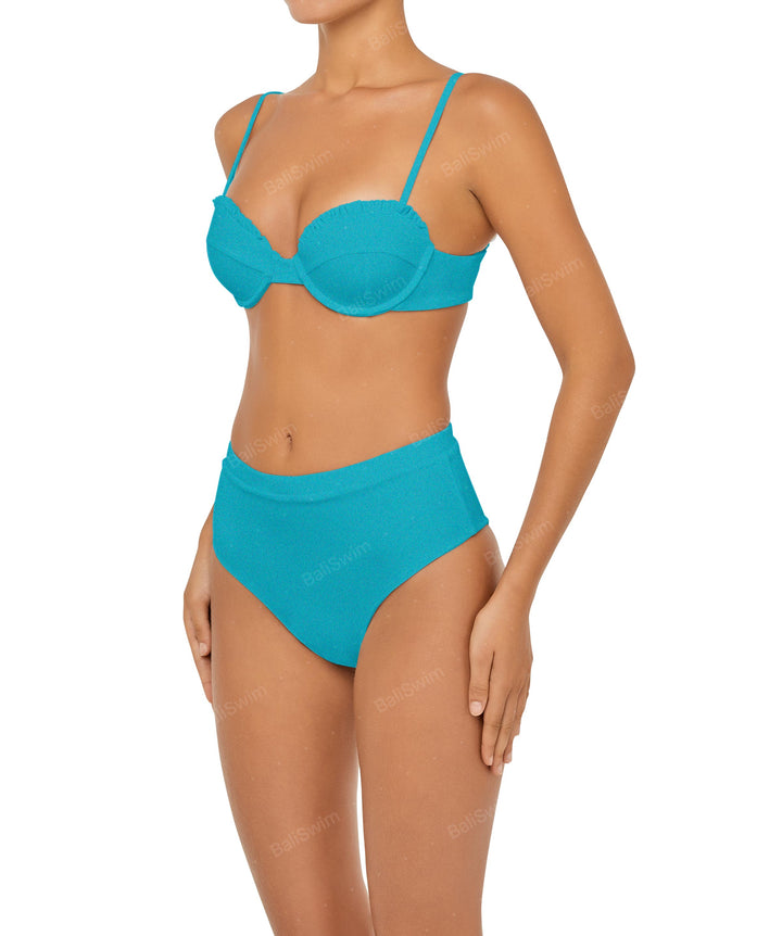 BSWS-B88 High Waisted Thin Band Bikini Bottom