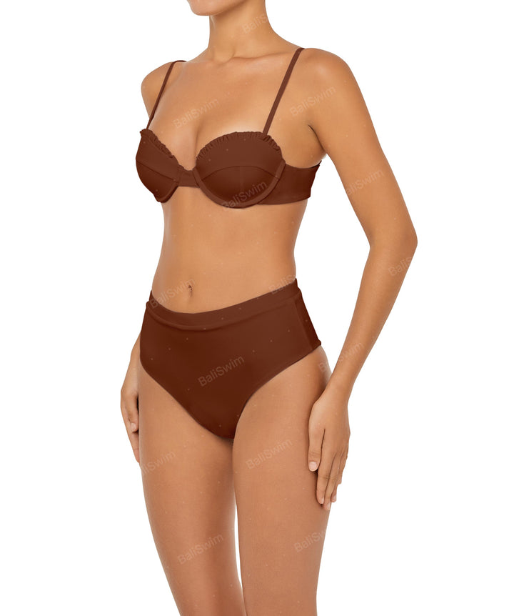 BSWS-T88 Ruffles Underwire Bikini Top