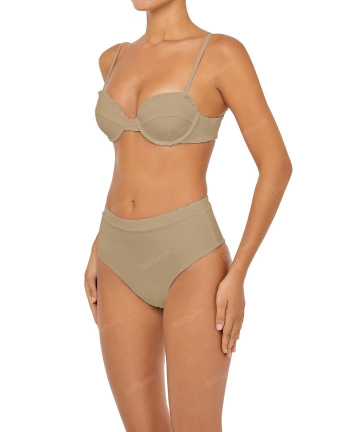 BSWS-T88 Ruffles Underwire Bikini Top