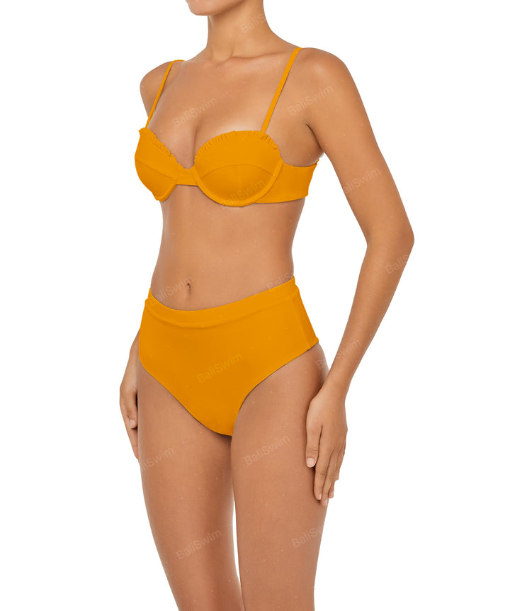 BSWS-T88 Ruffles Underwire Bikini Top