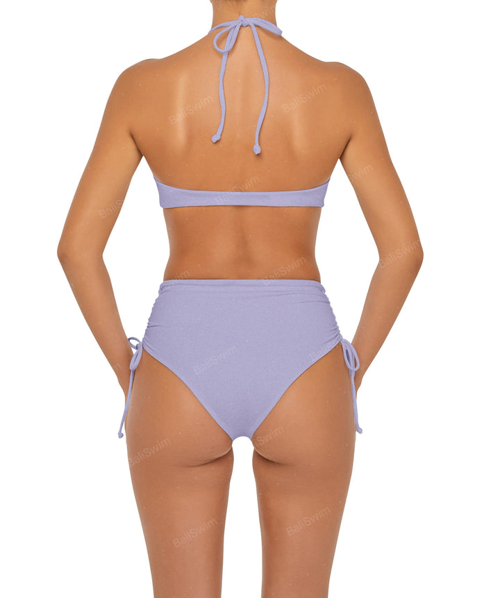 BSWS-B89 High Waisted Side Tunneled Bikini Bottom