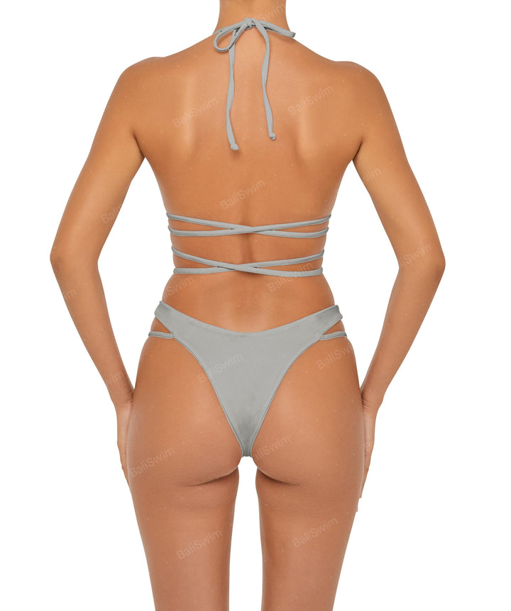BSWS-T91 Wrap Around Straps Halter Bikini Top