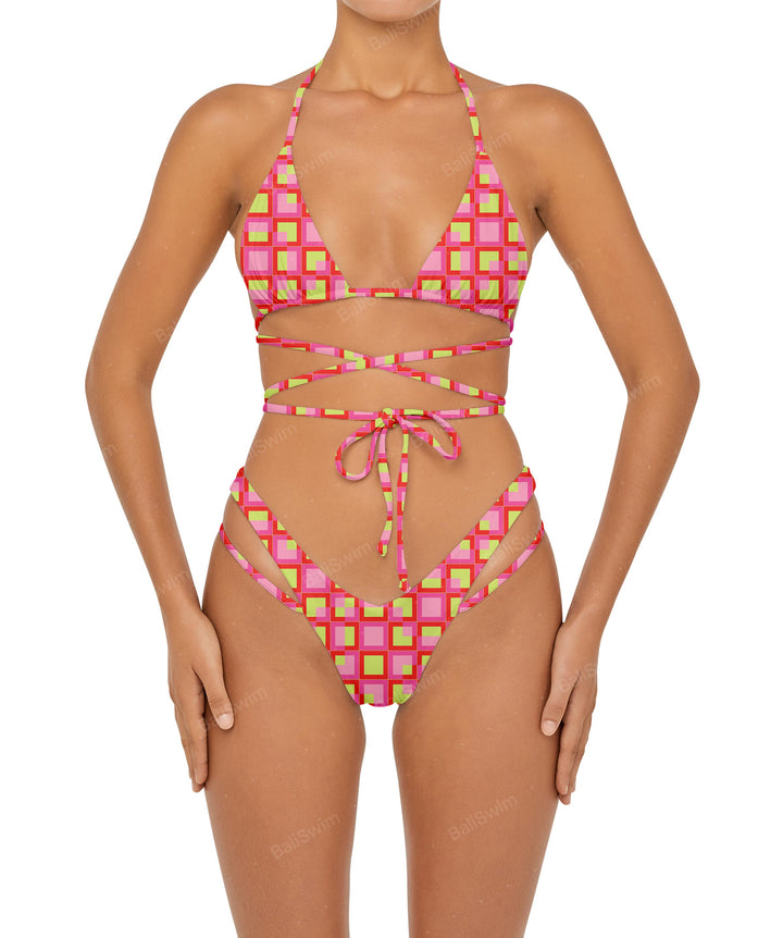 BSWS-B91 V-Waist Straps Bikini Bottom