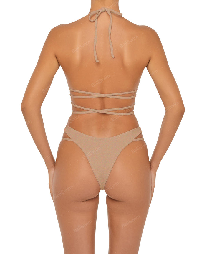 BSWS-B91 V-Waisted Double Strap Bikini Bottom