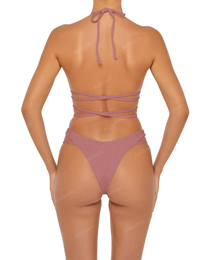 BSWS-T91 Wrap Around Straps Halter Bikini Top