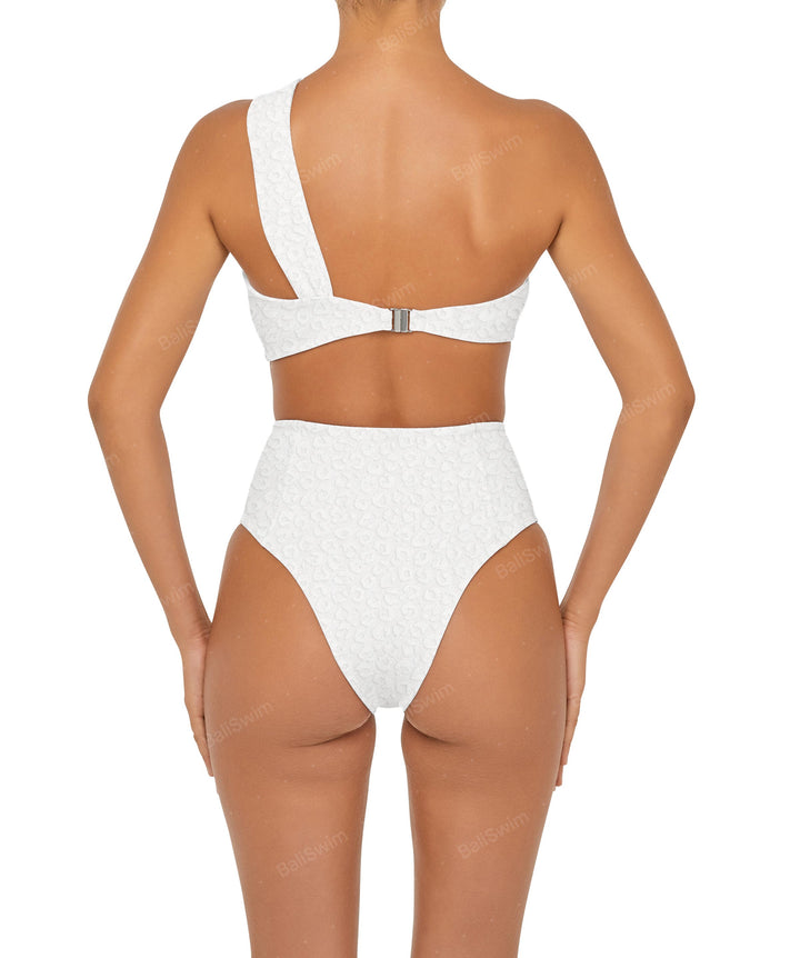 BSWS-T92 Ruched One Shoulder Bikini Top