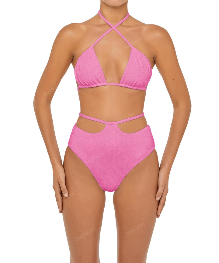 BSWS-B93 High Rise Waist Strap Bikini Bottom