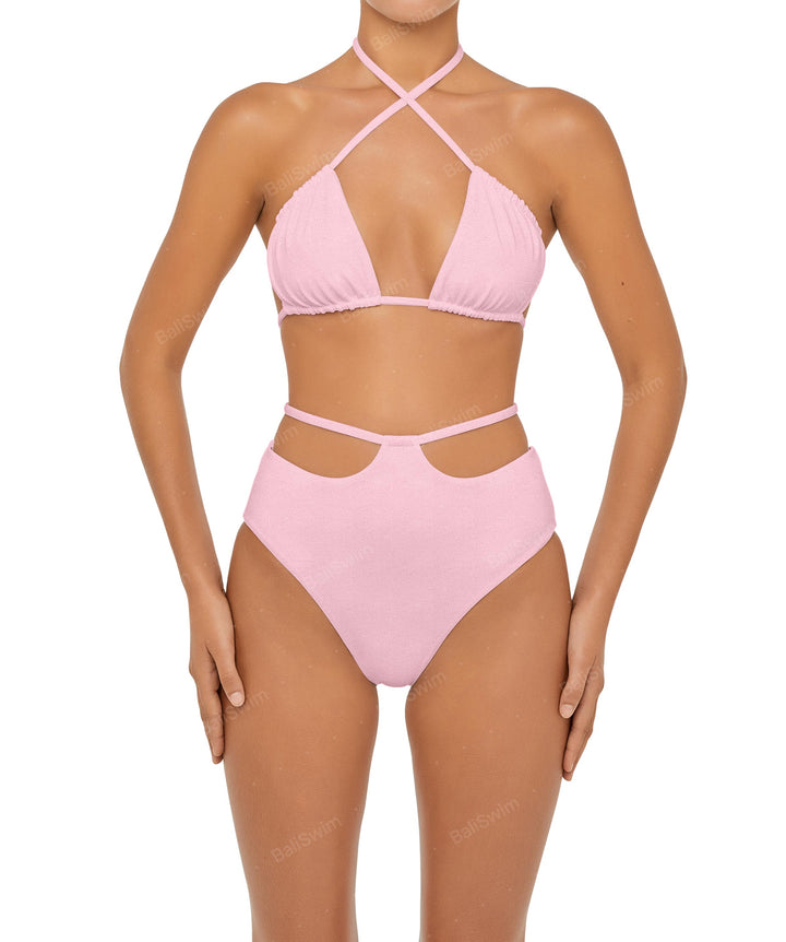 BSWS-B93 High Rise Waist Strap Bikini Bottom