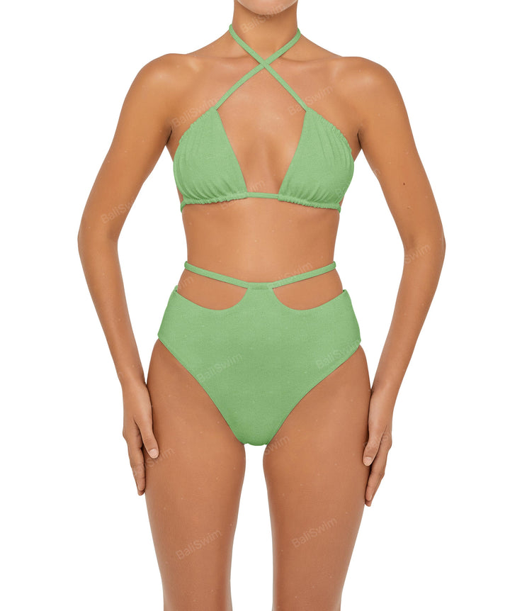 BSWS-B93 High Rise Waist Strap Bikini Bottom