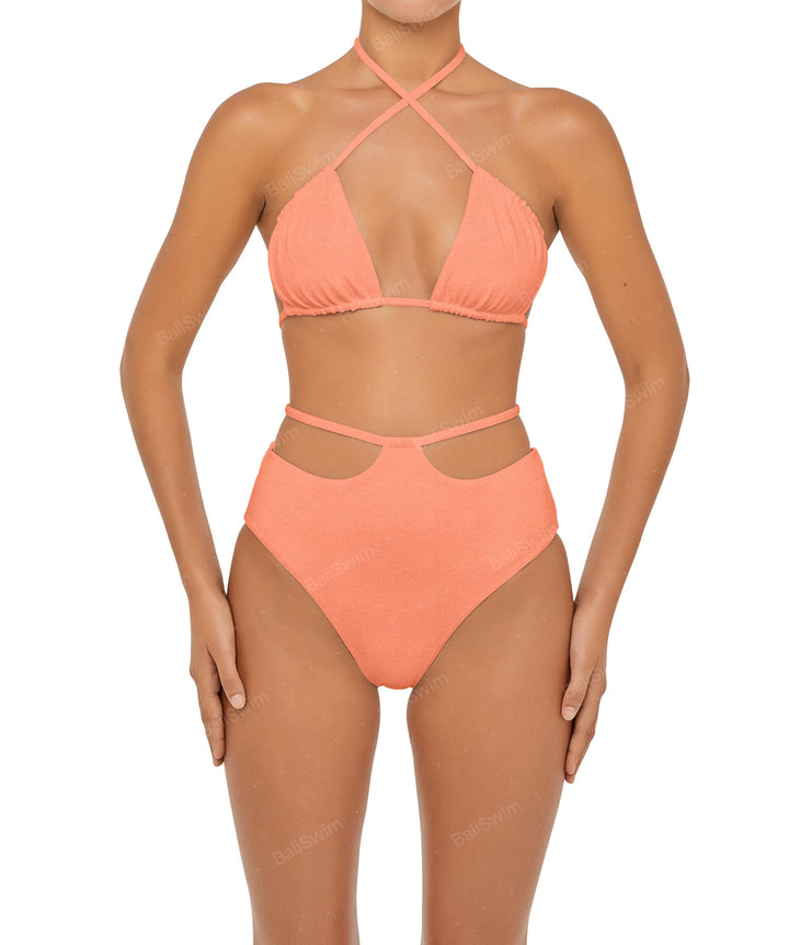BSWS-B93 High Rise Waist Strap Bikini Bottom