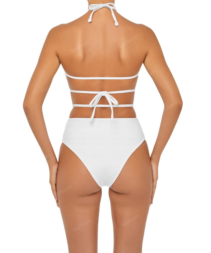 BSWS-B93 High Rise Waist Strap Bikini Bottom
