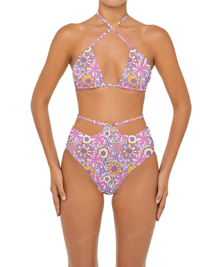 BSWS-B93 High Rise Waist Strap Bikini Bottom