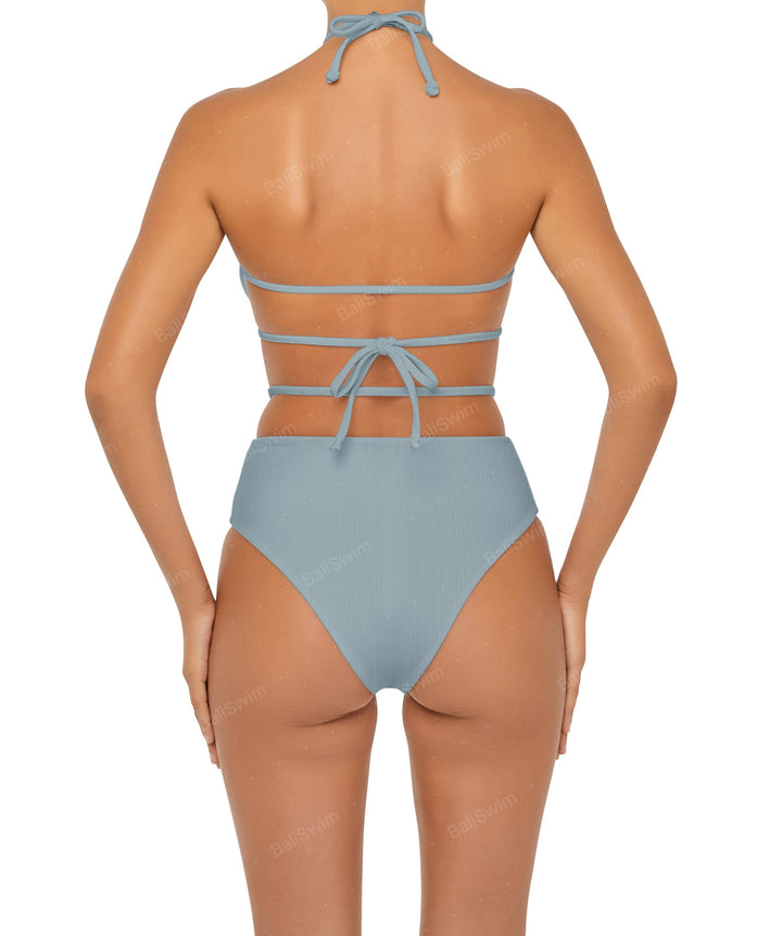 BSWS-B93 High Rise Waist Strap Bikini Bottom