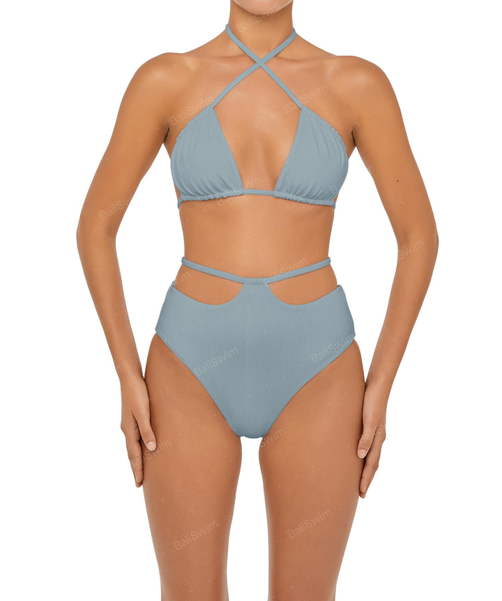 BSWS-B93 High Rise Waist Strap Bikini Bottom