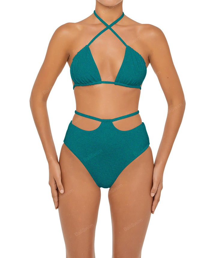BSWS-B93 High Rise Waist Strap Bikini Bottom