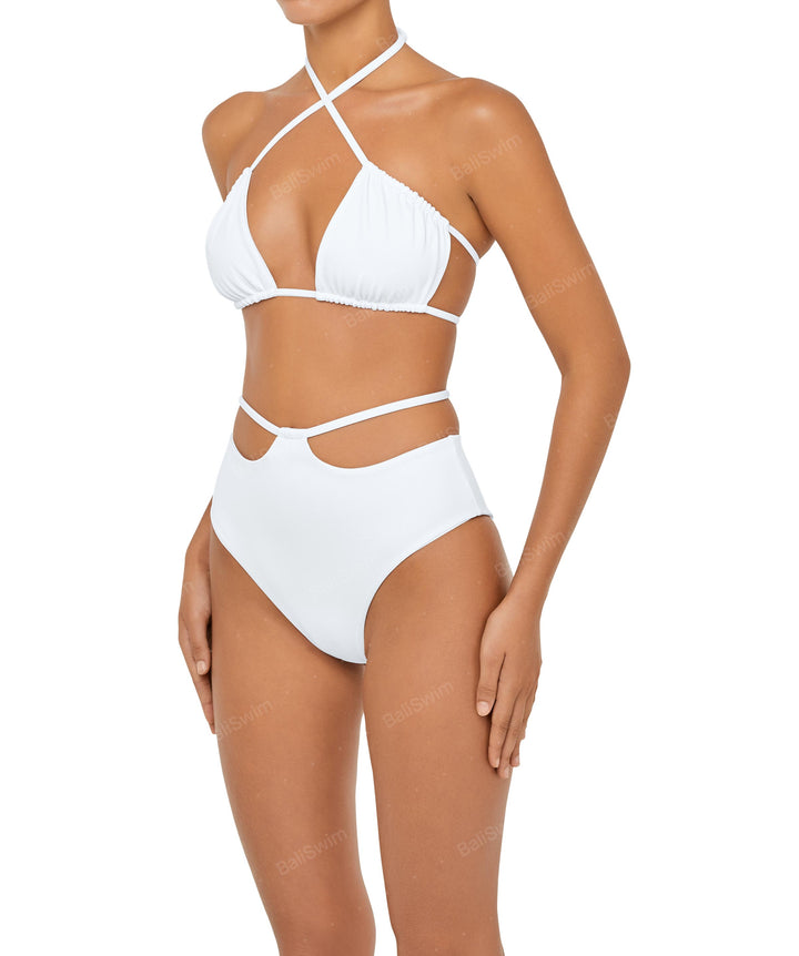 BSWS-B93 High Rise Waist Strap Bikini Bottom