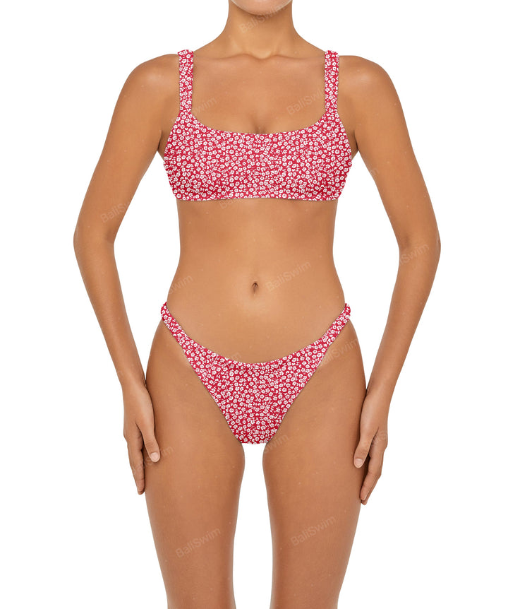 BSWS-T94 Gathered Strap Camisole Bikini Top